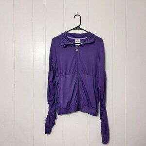 Te Verde Plum Purple Womens Jacket Size M EUC